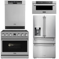 36 Electric Range, Refrigerator, Dishwasher and Microwave Q26169