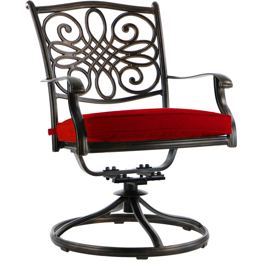 11-Piece Outdoor Dining Set with Cast-Top Table and Chairs I55500