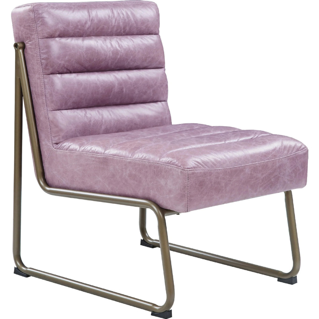 22 Inch Top Grain Leather Accent Chair A427037