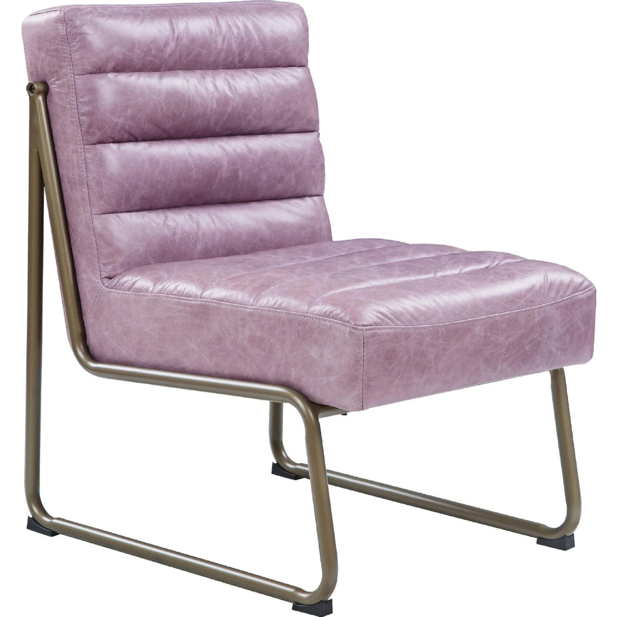 22 Inch Top Grain Leather Accent Chair A427037