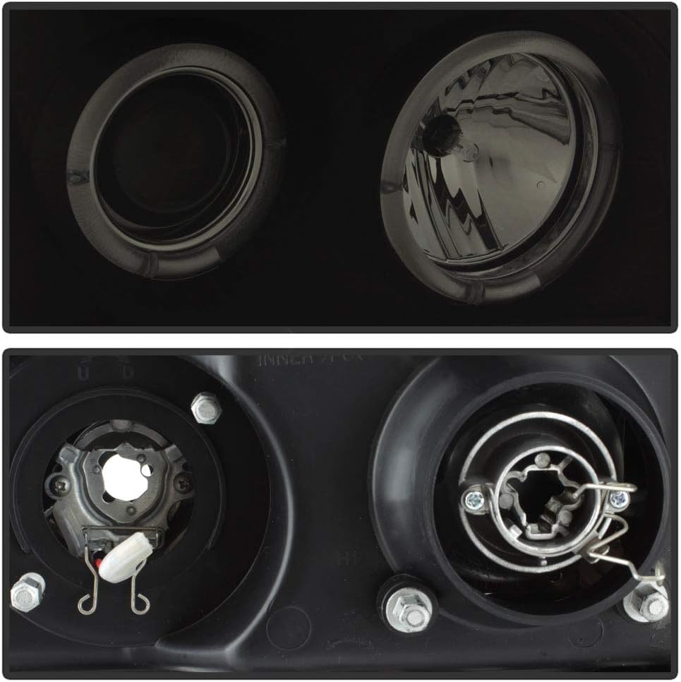 Black Smoked LED Projector Headlights for Pickup Truck B5030