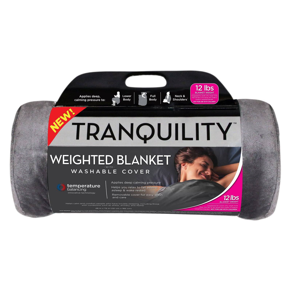 18 lbs Weighted Blanket with Washable Cover N6640