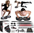 Push Up Board with 15 Gym Accessories, Foldable Pushup Bar with Resistance Band, Jump Rope Pack of 2 P5220