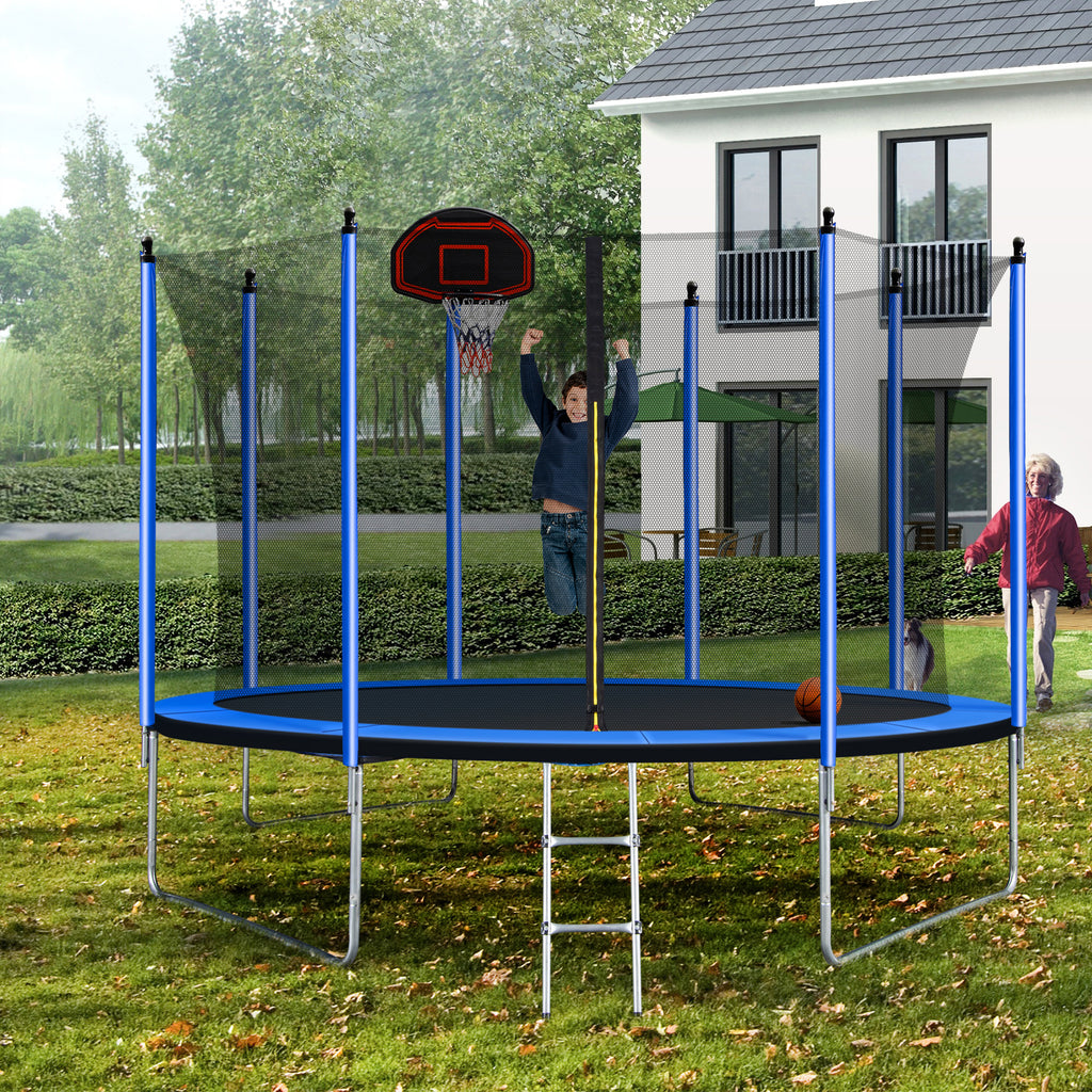 10FT Trampoline with Basketball Hoop R3111