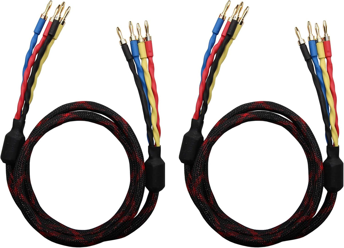 Speaker Cable 4 Banana Plugs 1pair Set 2.5M U828062
