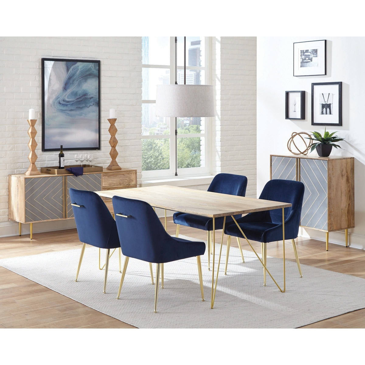 Dark Blue Dining Chair B762975