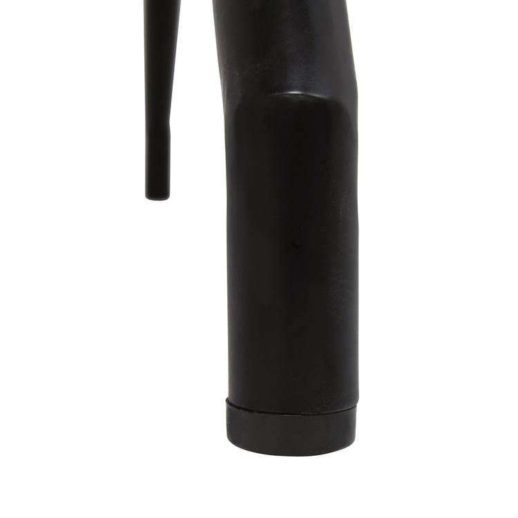Black Brown Swivel Accent Chair with Metal Base J384