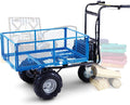 Electric Utility Cart Hand Truck 500W Battery Driven Max 500Lbs Load U104814