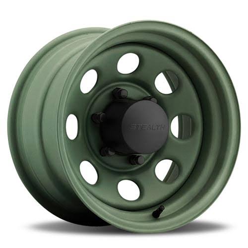 Camo Green 15x12 5x120.65mm Wheels Z7897