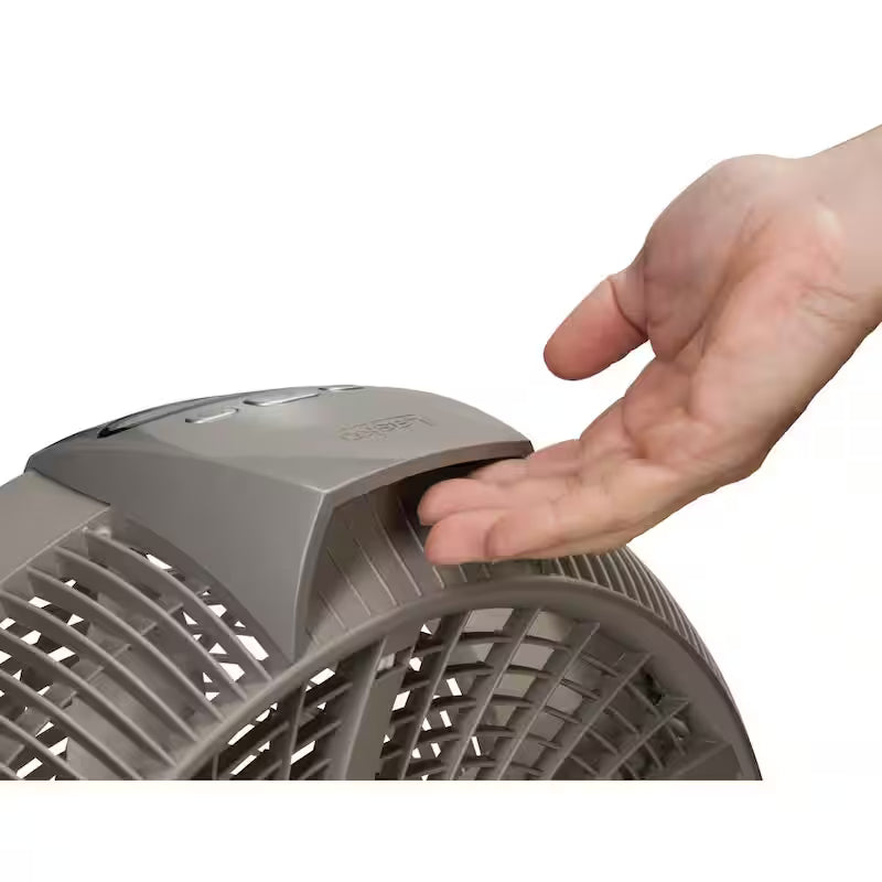 3 Speed Beige Floor Fan with Remote Control L6644