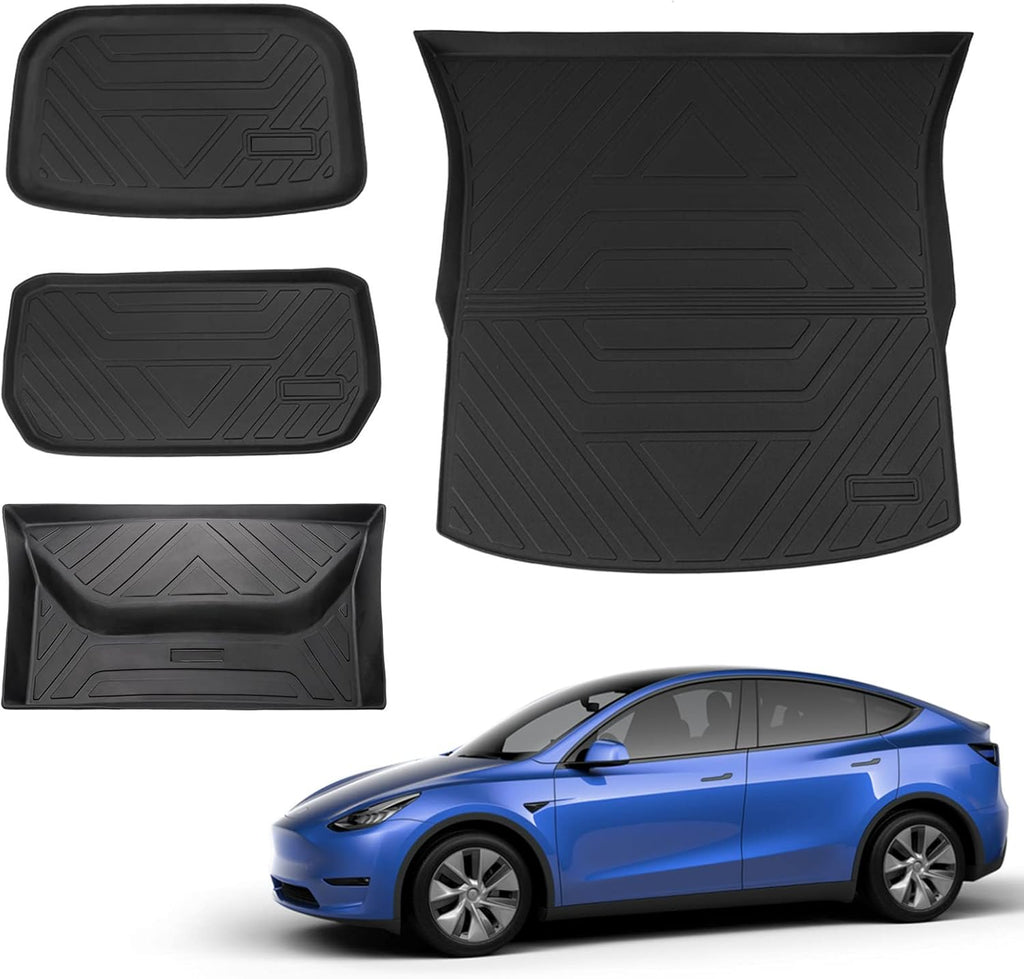 3 PCS Trunk Mat Cargo Liners for Tesla Model Y 5-Seater O90651
