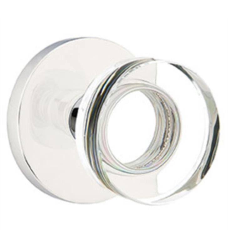 Passage Round Knob with Disk Rose, Bright Nickel I2268