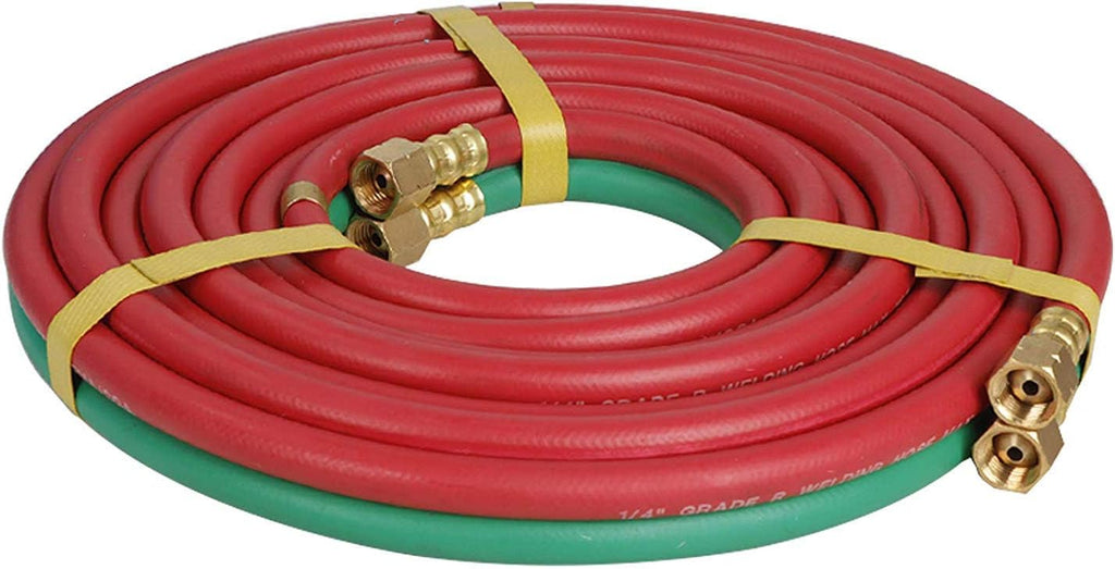 Oxygen & Acetylene Gas Cutting Torch and Welding Kit with Two Hose, Regulator Gauges, Storage Case R139