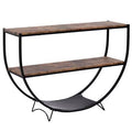 Distressed Brown Console Table D8782